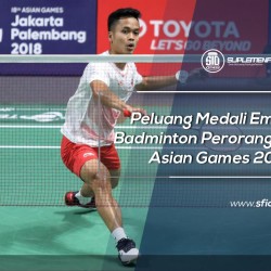 Peluang Medali Emas Badminton Perorangan