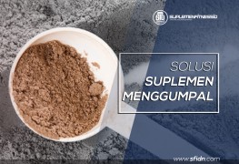 Solusi suplemen menggumpal